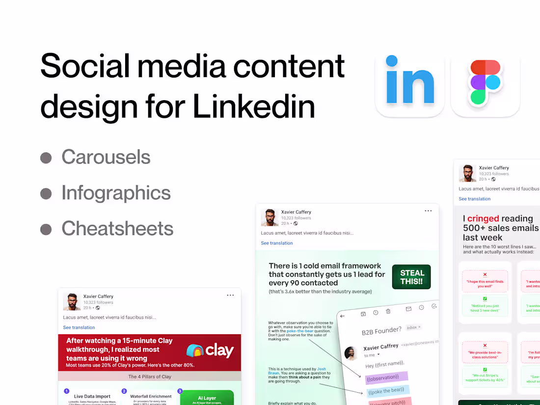 Cover image for Marketing & Social media design for LinkedIn