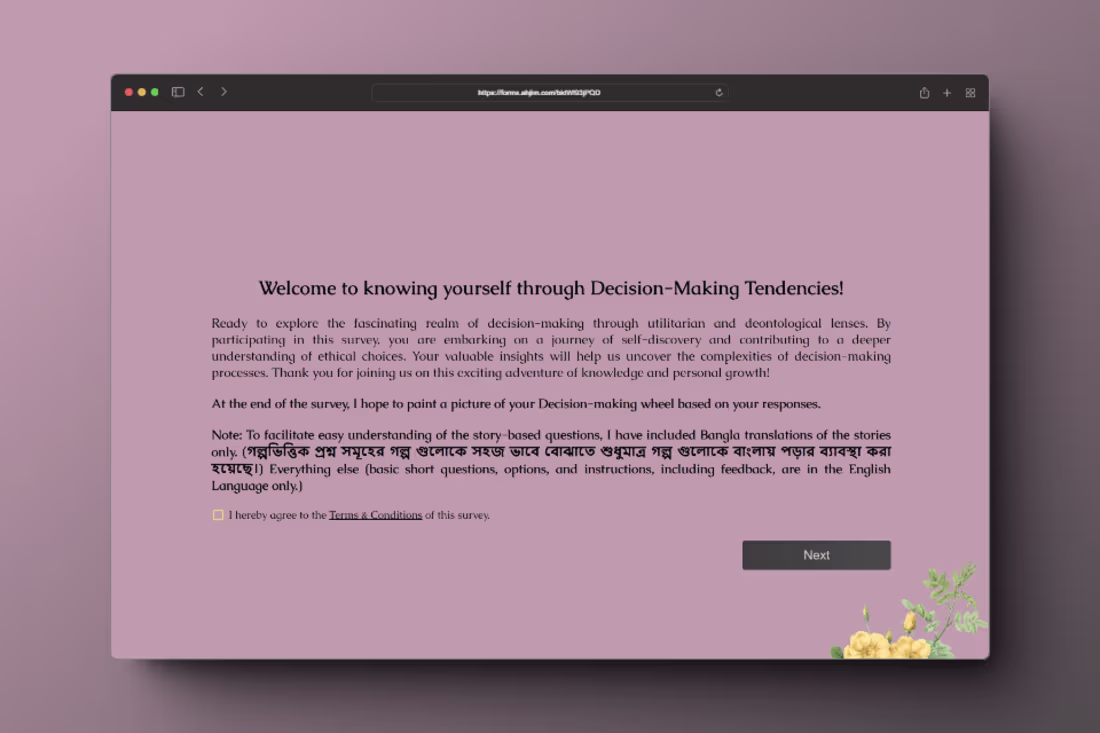 Cover image for A Custom Survey Form