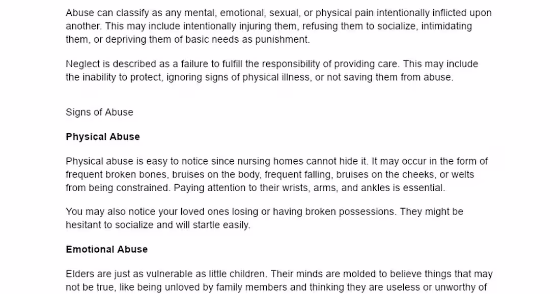 Cover image for Identifying and Addressing Nursing Home Abuse