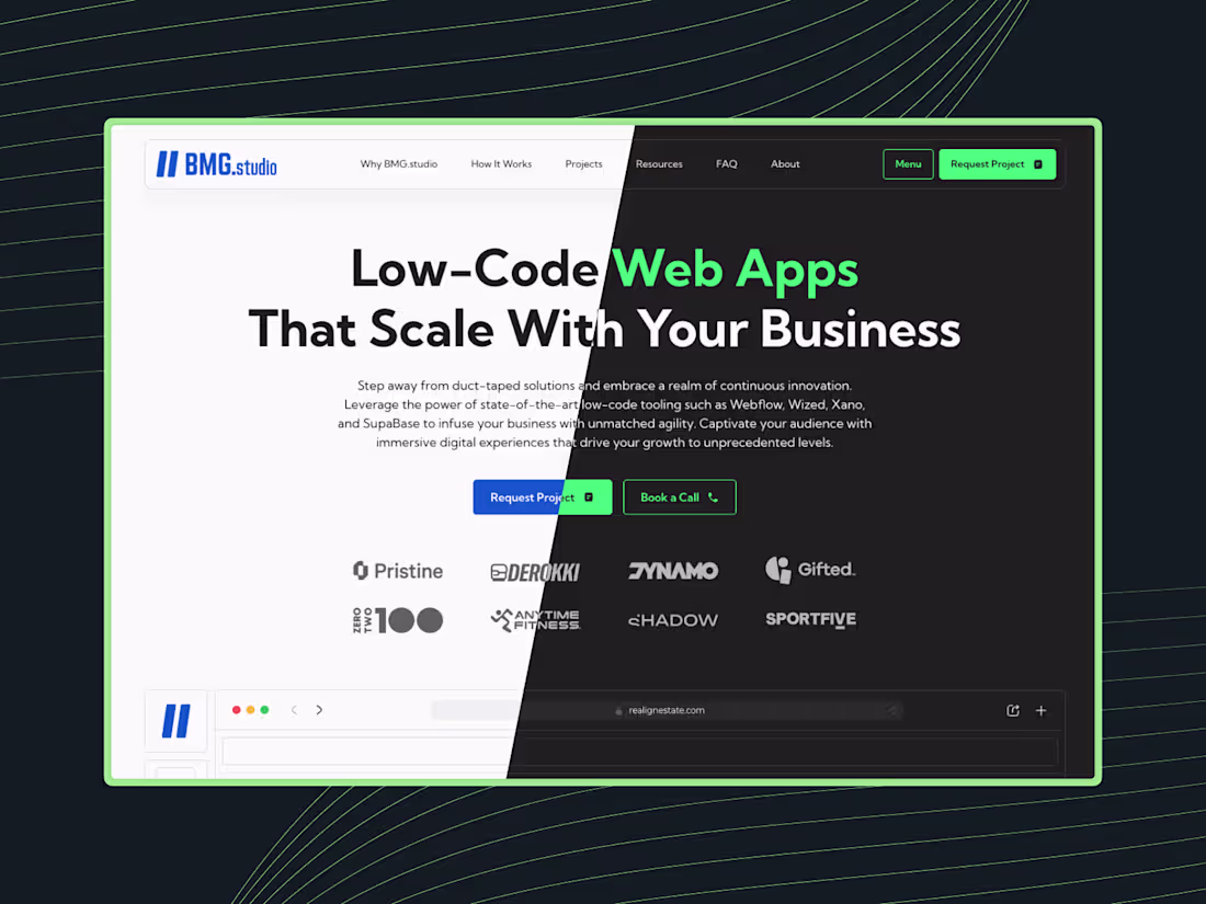Cover image for BMG Studio Website Redesign and Webflow Dev