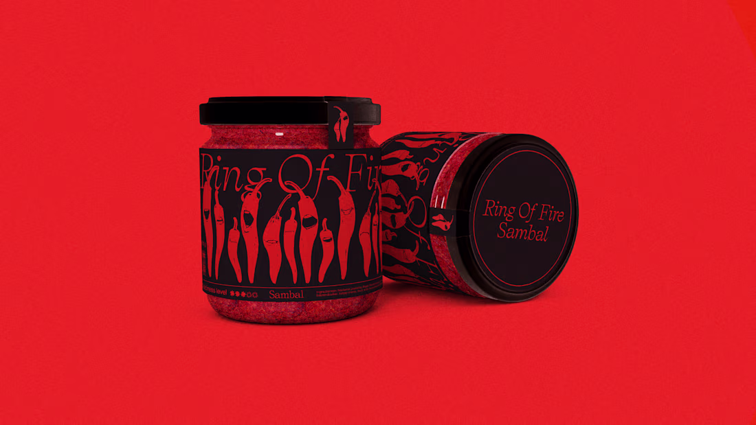 Cover image for Ring of Fire Hot Sauce Brand Identity