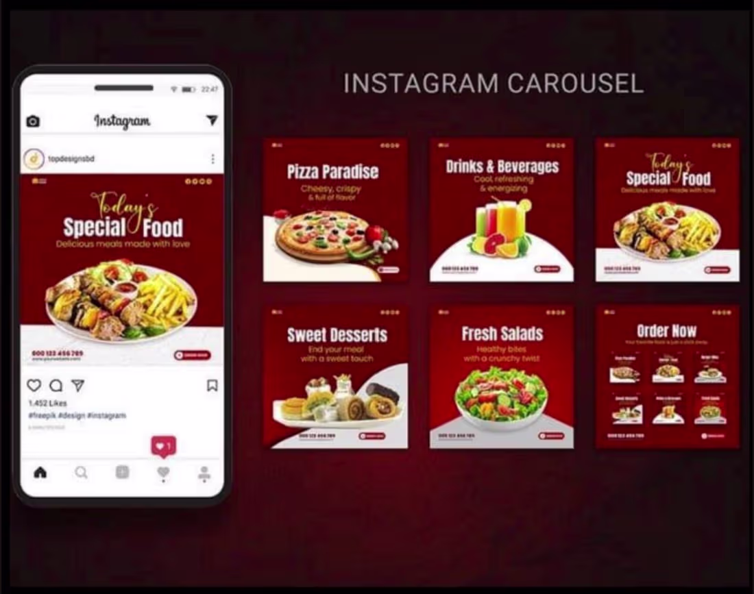 Cover image for Instagram carousel design for a