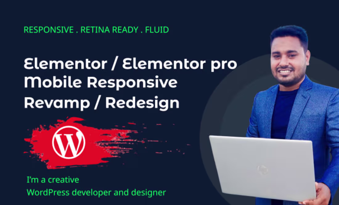 Cover image for I will customize mobile responsive wordpress website