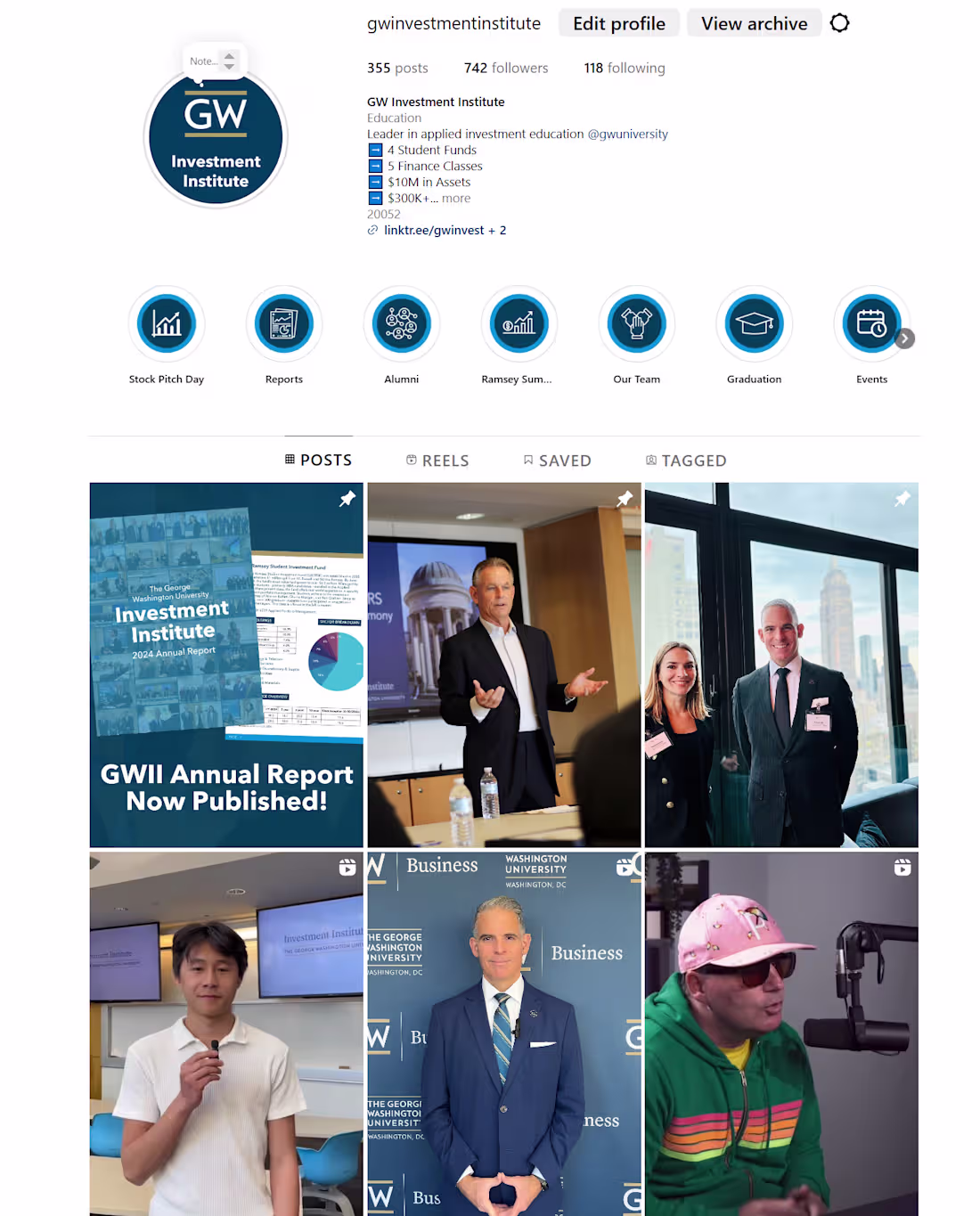 Cover image for Socials for an institute at Higher Ed 