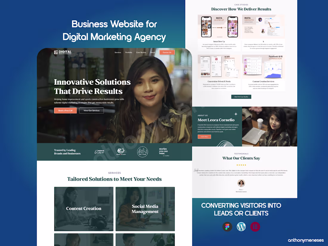 Cover image for Business Website for Digital Marketing Agency