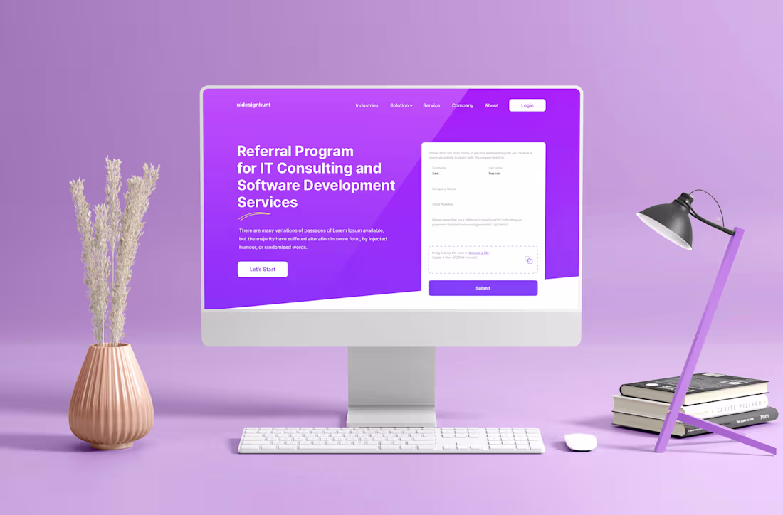 Cover image for Referral Program - Landing Page UIUX