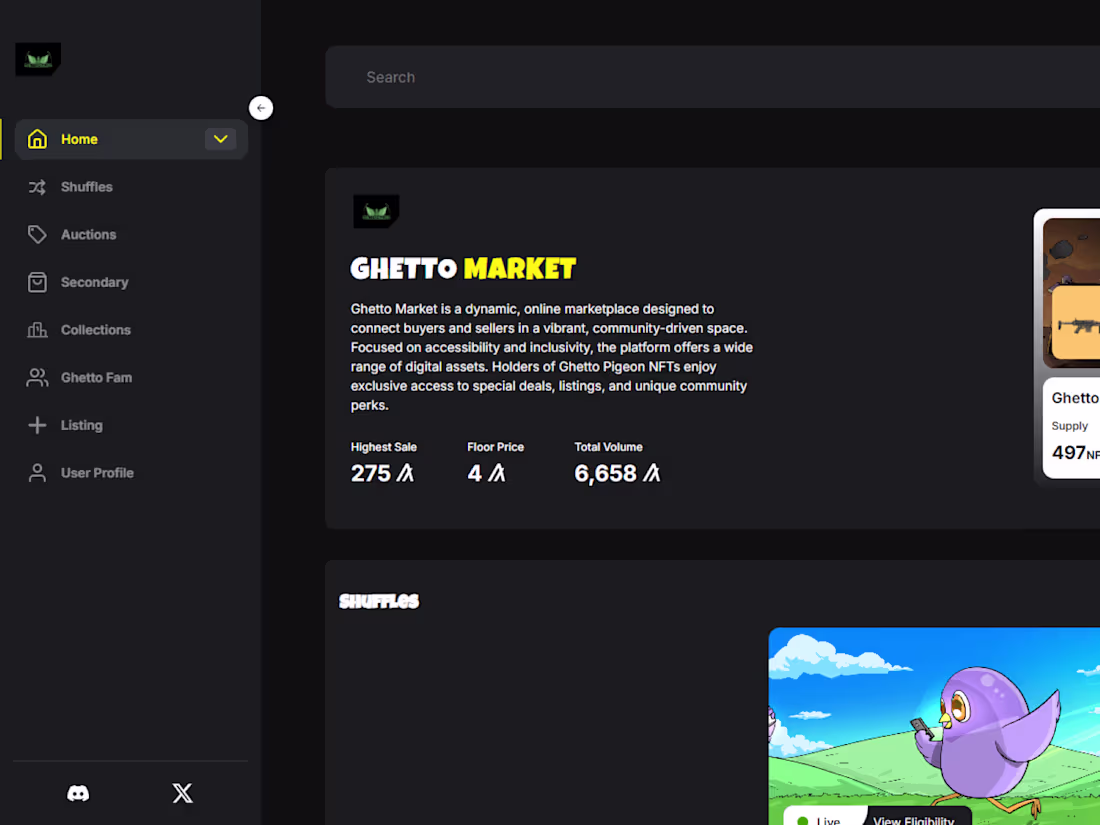 Cover image for Ghetto Market: High-Performance NFT &