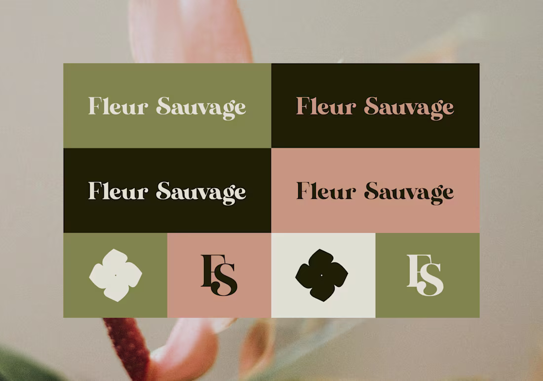 Cover image for Fleur Sauvage, florist brand identity