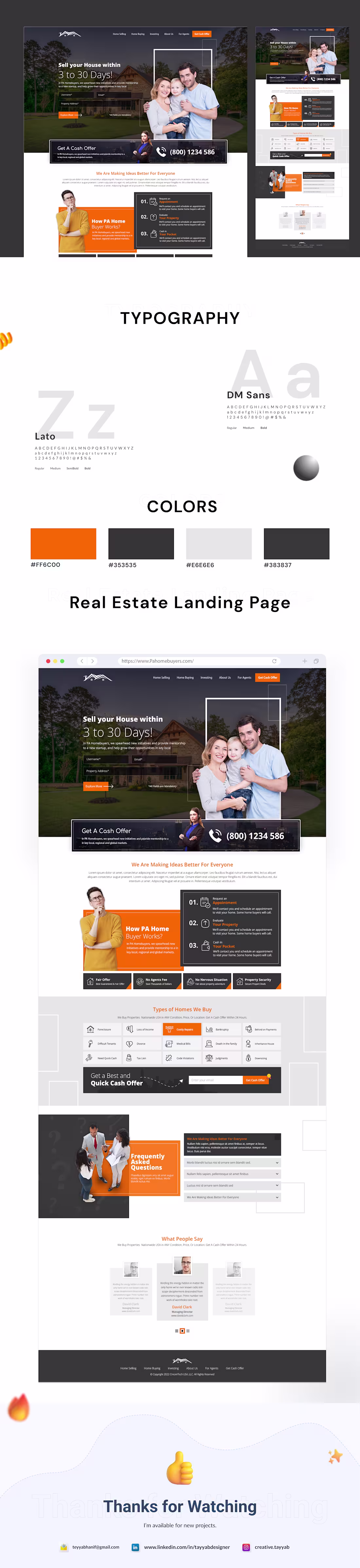 Cover image for Real Estate Landing Page Design | Case Study