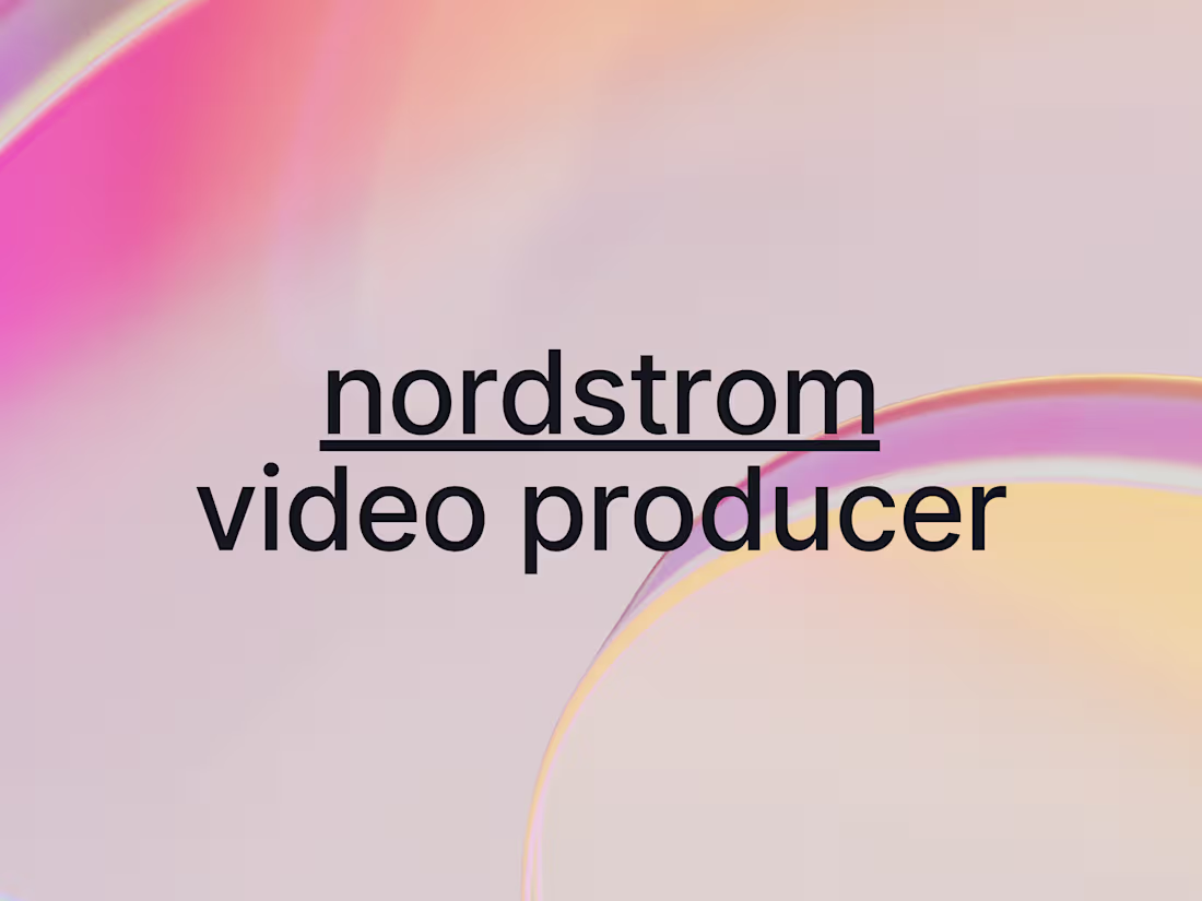 Cover image for Nordstrom - Website Videos