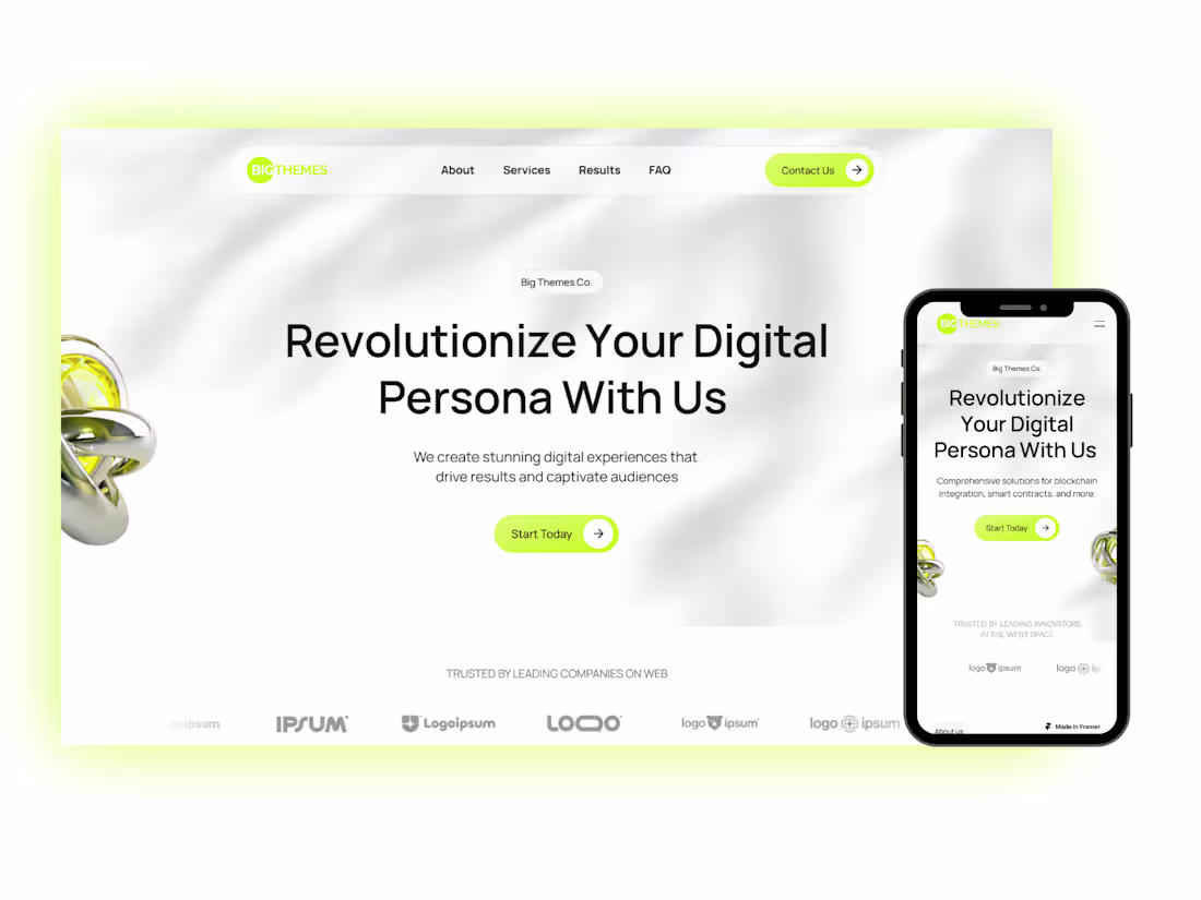 Cover image for Digital Marketing Website Design - Framer