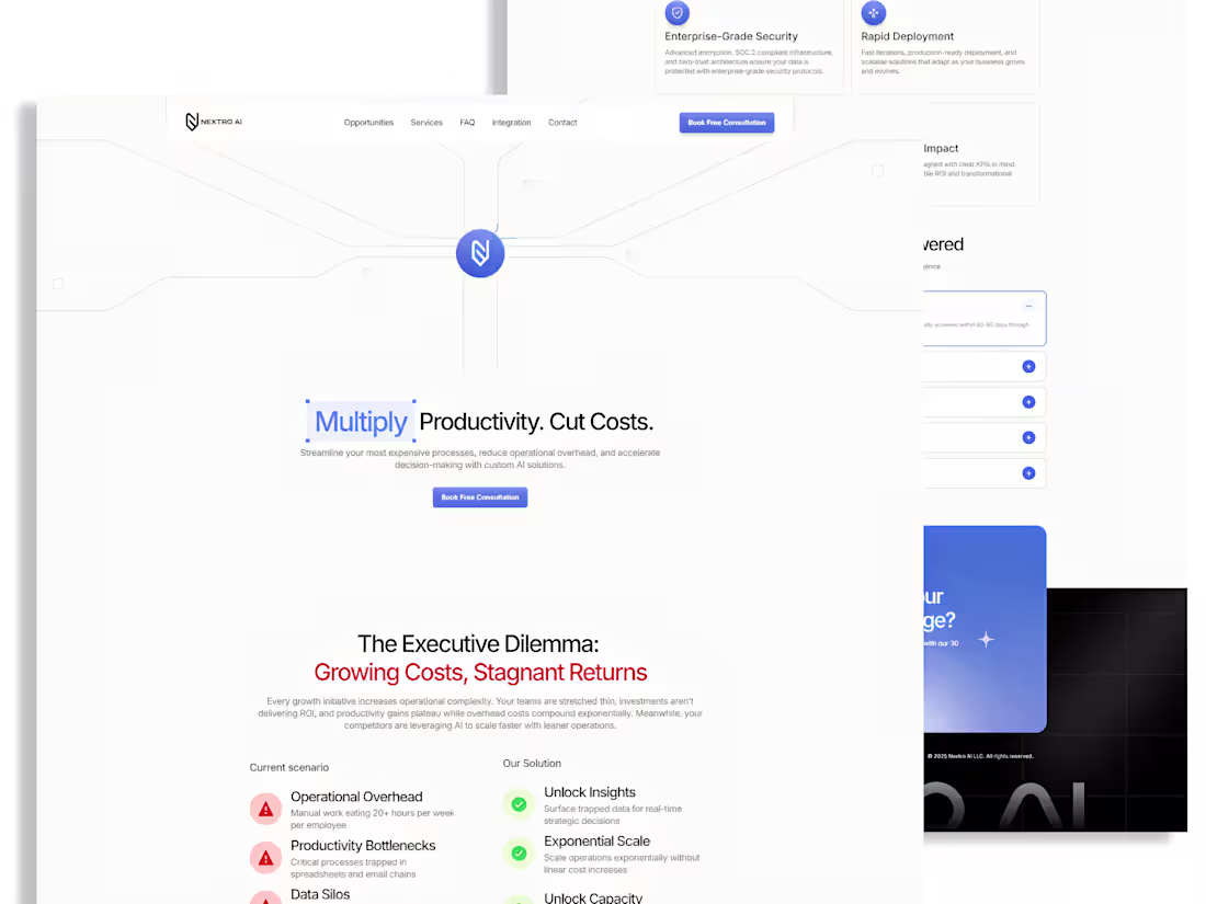 Cover image for Nextro AI Website Redesign