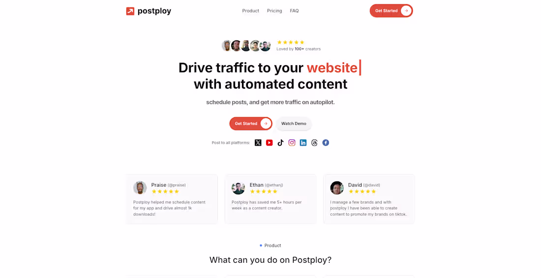 Cover image for Development of Postploy - A Content Automation Platform