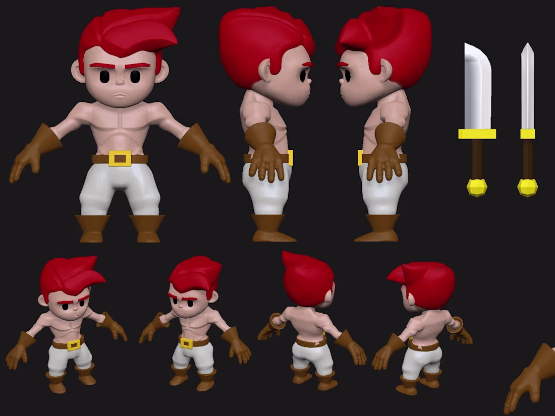 Cover image for Carrot Monster Mobile Game Character