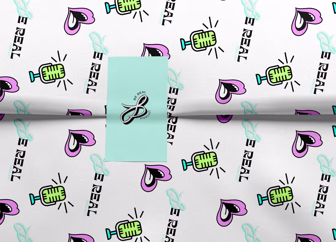 Cover image for Be Real Podcast Brand Identity