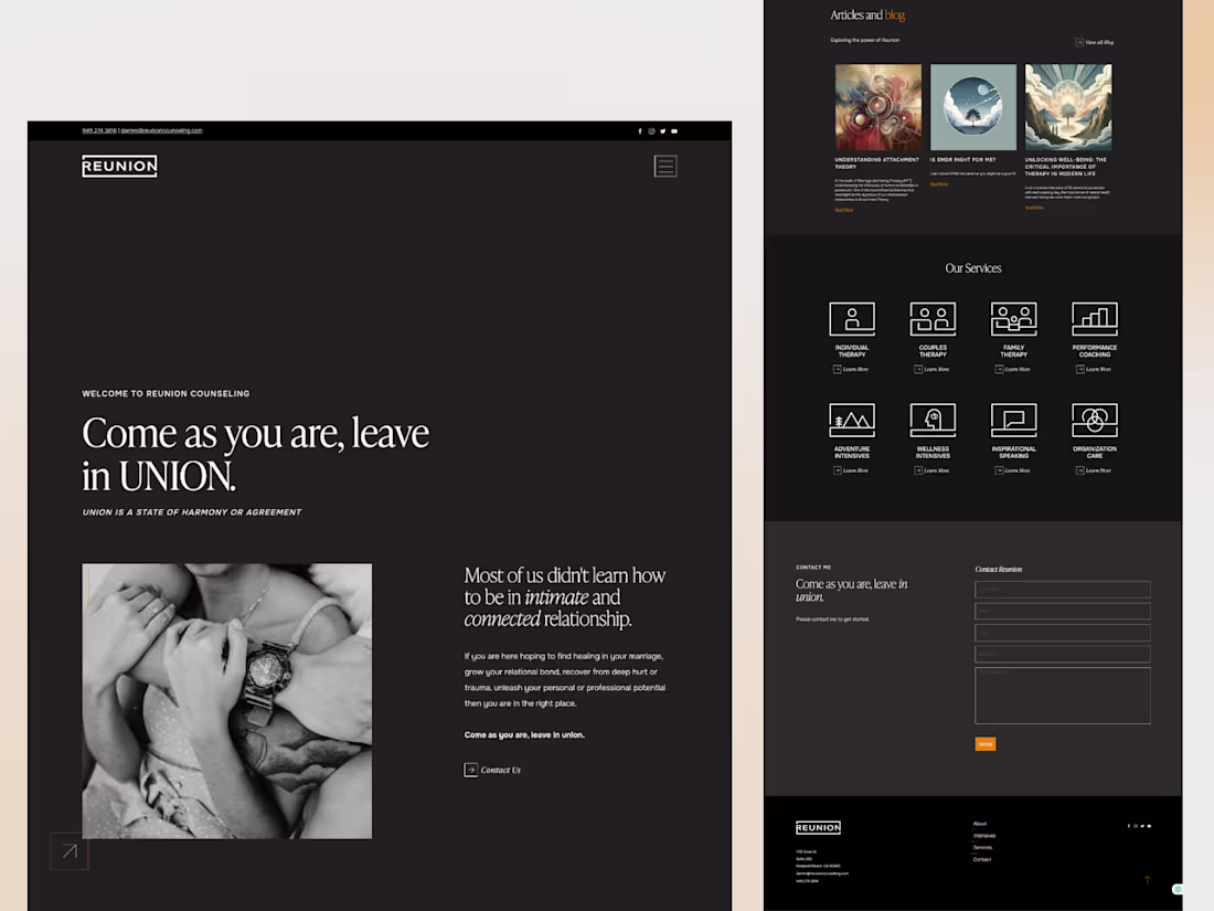 Cover image for Reunion - Personal and Relational Growth Counseling