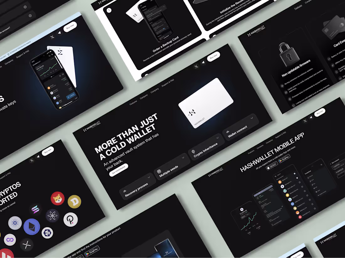 Cover image for Hashwallet Website - The safe crypto wallet you need