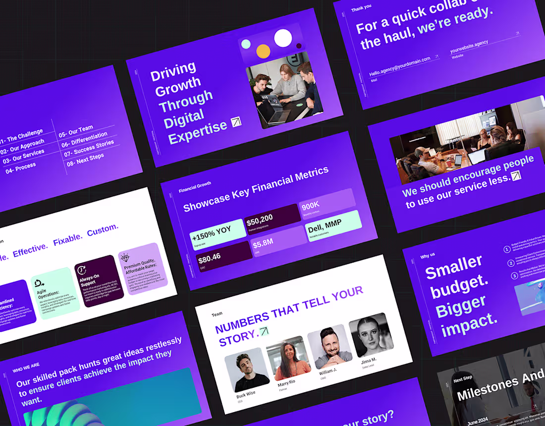 Cover image for Digital Marketing Agency Presentation Design