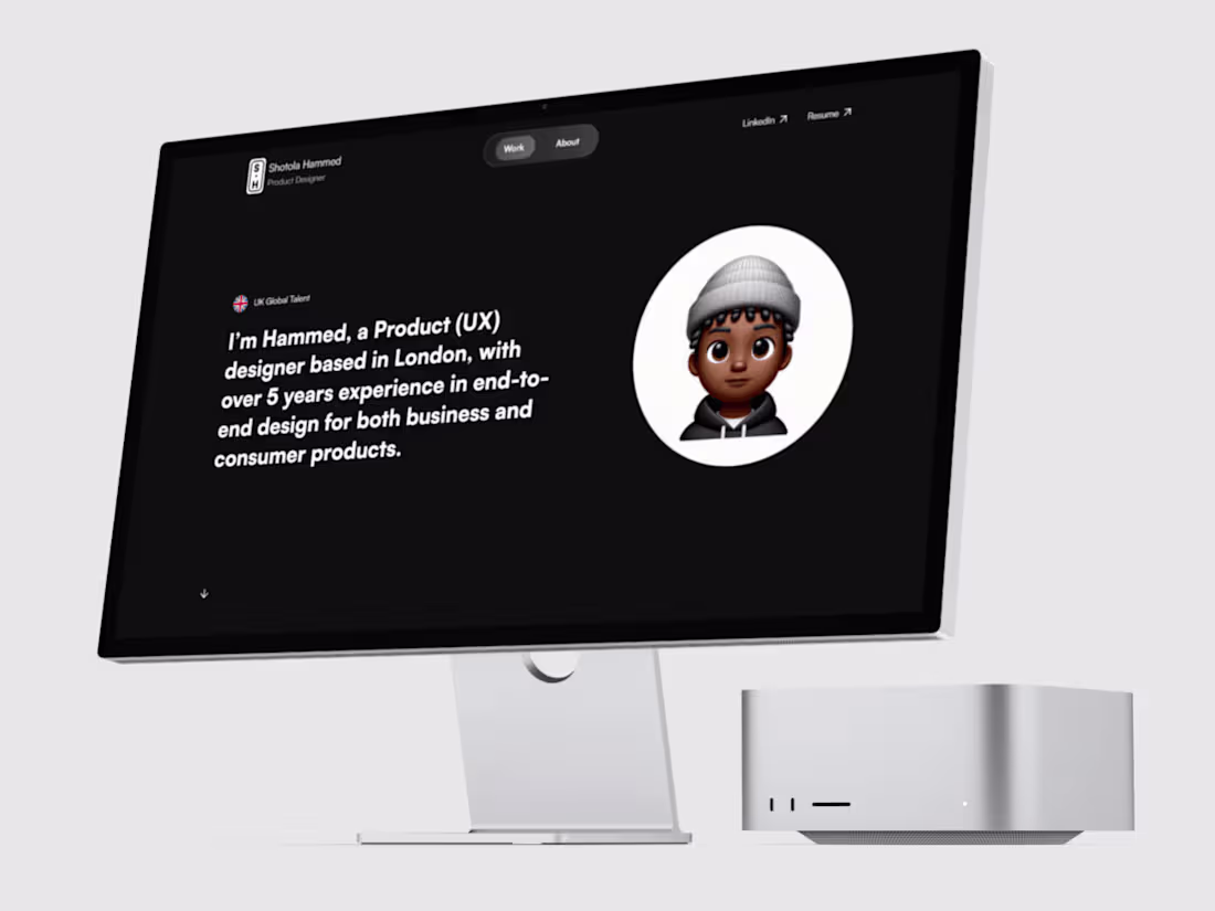 Cover image for Shotola Hammed - Product Designer Portfolio Website