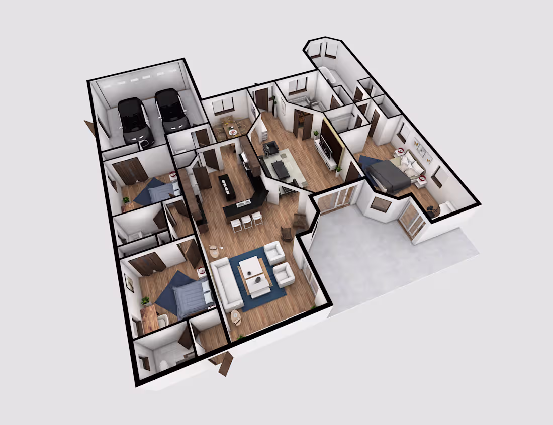 Cover image for 3d floor plan, Interior Design. Hello friends if you are loo...