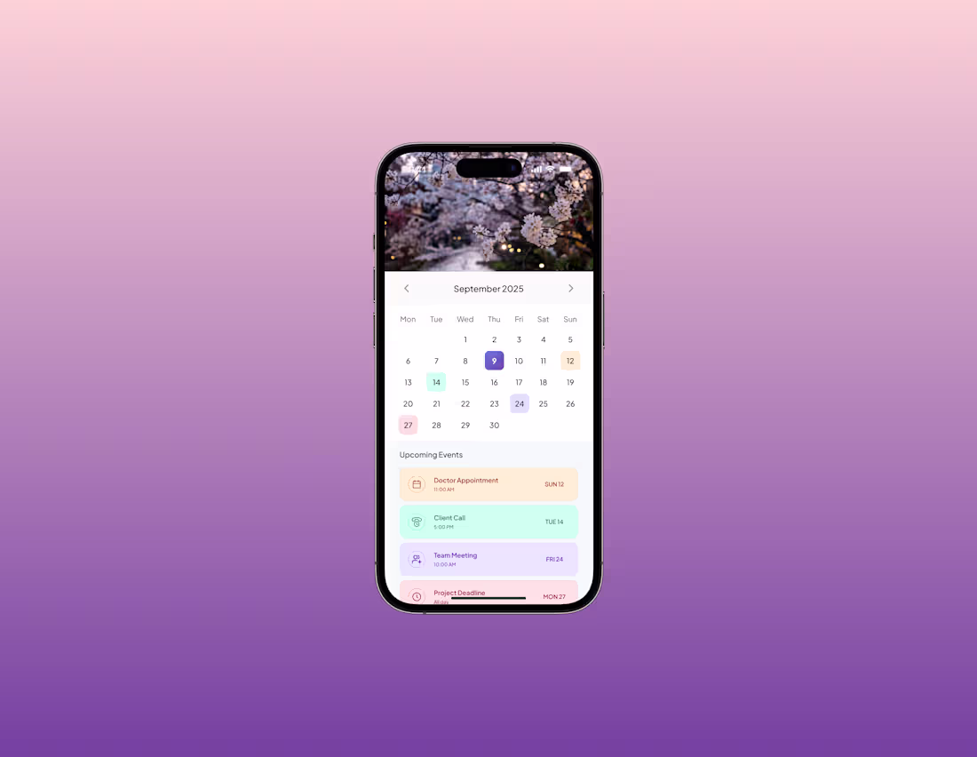 Cover image for Calendar App Design
