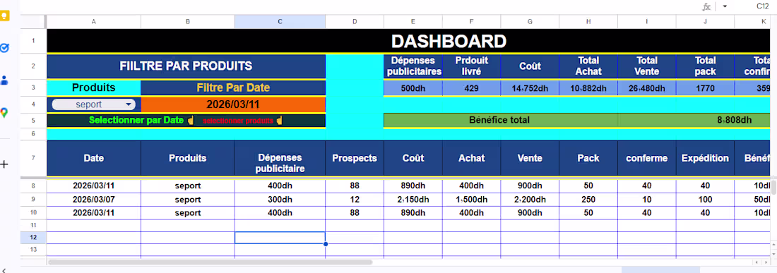 Cover image for Automated Excel & Google Sheets Dashboards