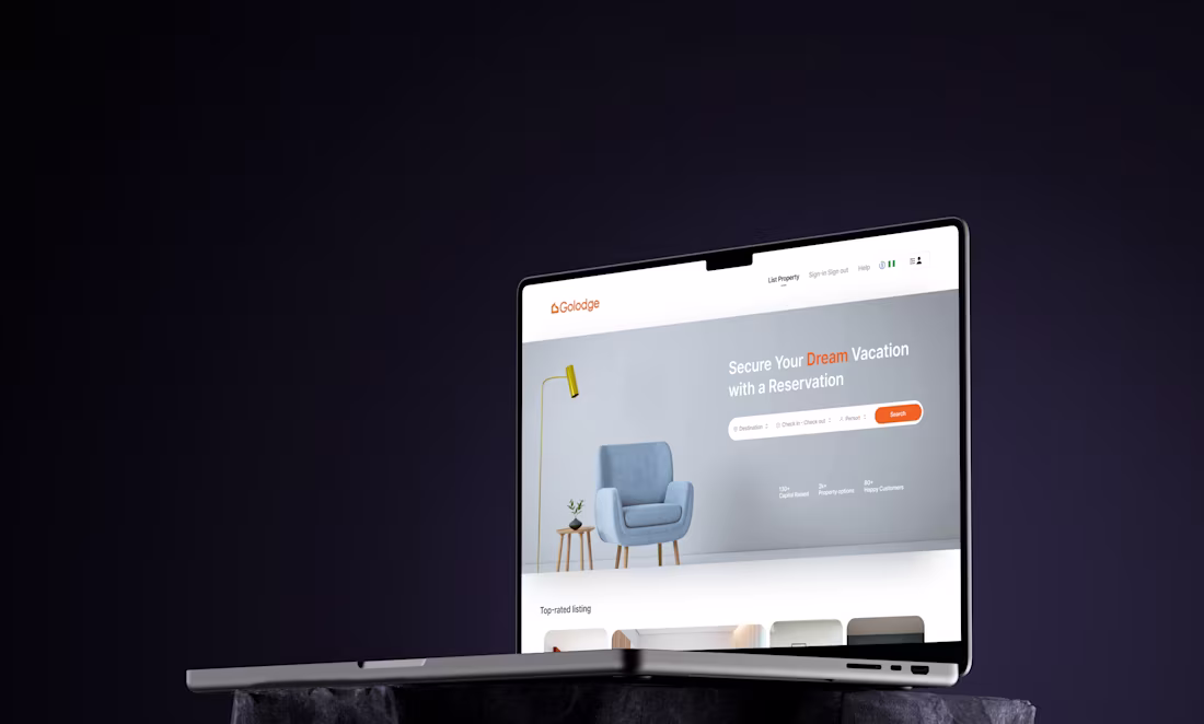 Cover image for Golodge (Property Listing & Airbnb Rental Platform)