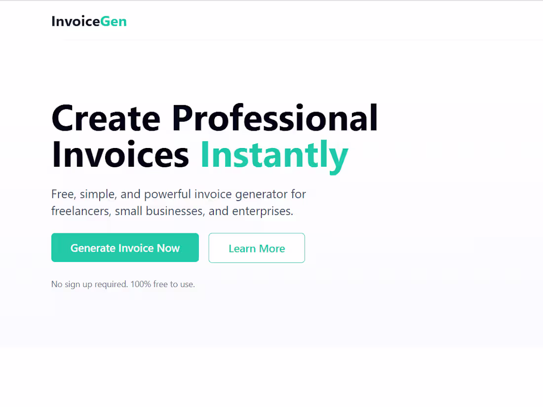 Cover image for InvoiceGen- Powered by IdeaNad