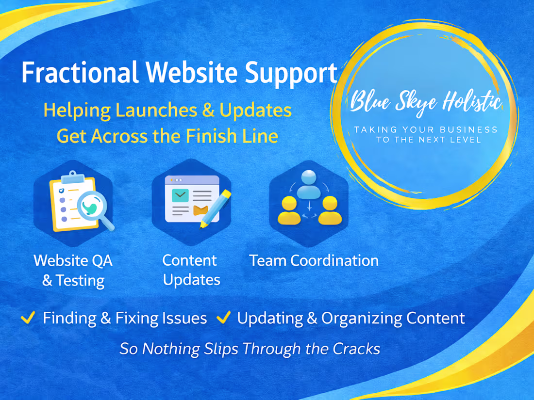 Cover image for Website QA & Ops for Growing Teams