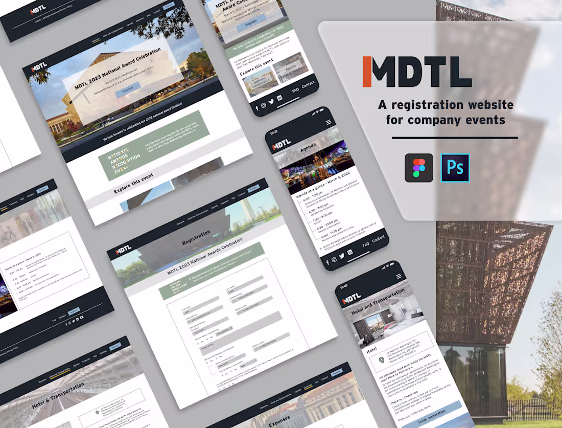 Cover image for MDTL- Registration website design