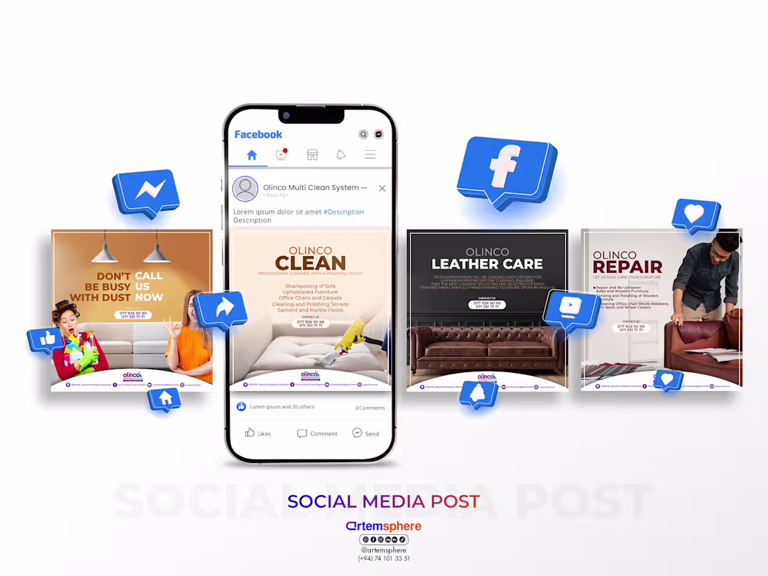 Cover image for Social Media Posts Designing