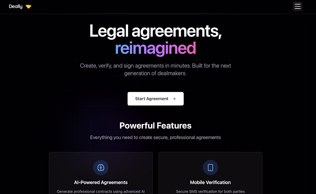 Cover image for Deally.AI (https://Deally.AI) is an SMS-based AI infused agr...
