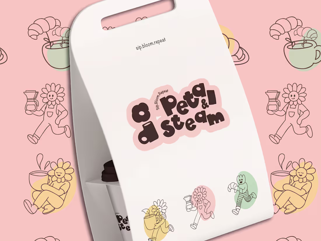 Cover image for Brand Identity Design for Petal & Steam Café