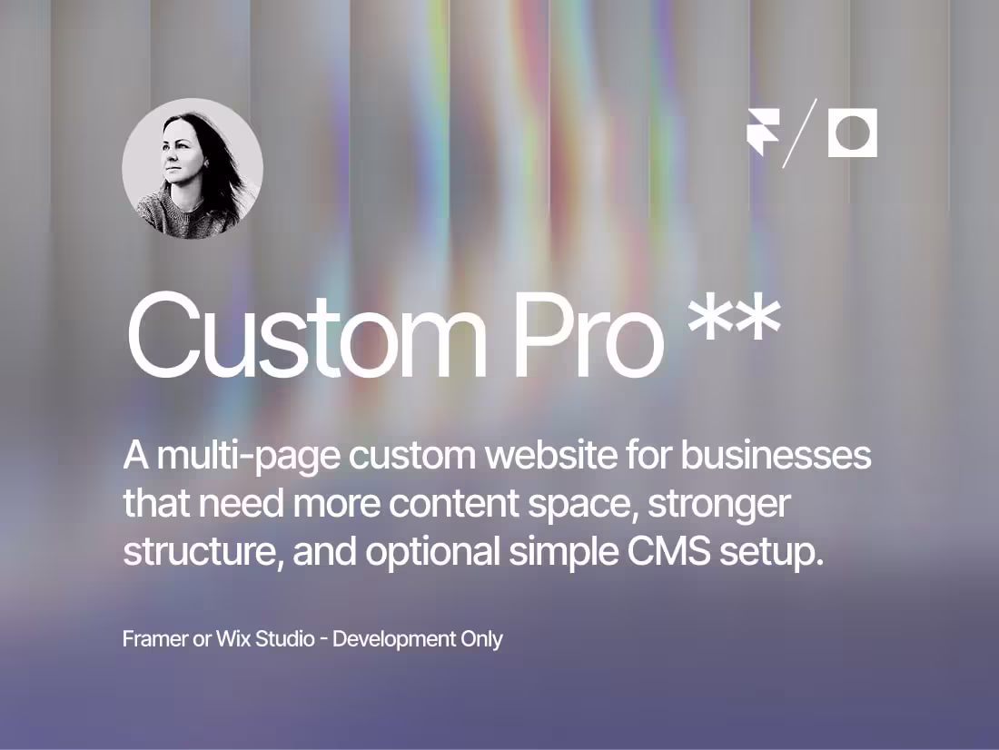 Cover image for Figma to Framer or Wix Studio Development **