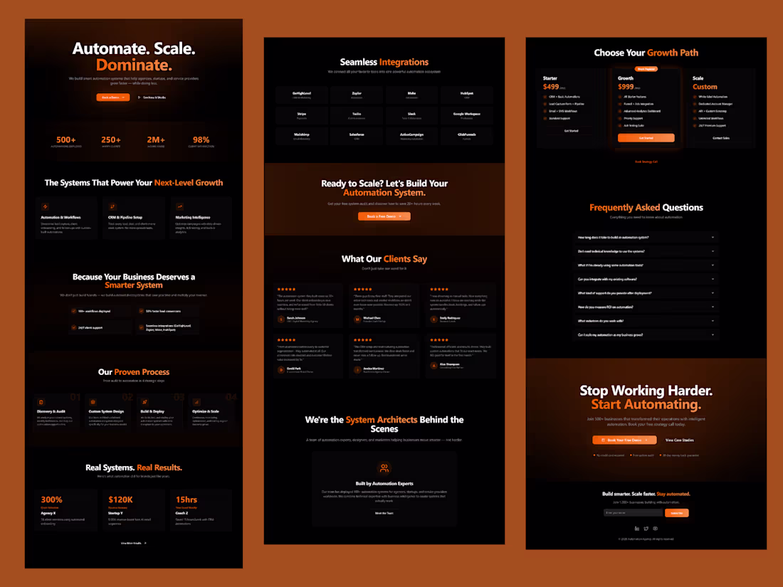 Cover image for Saas Landing Page For a Marketing Agency