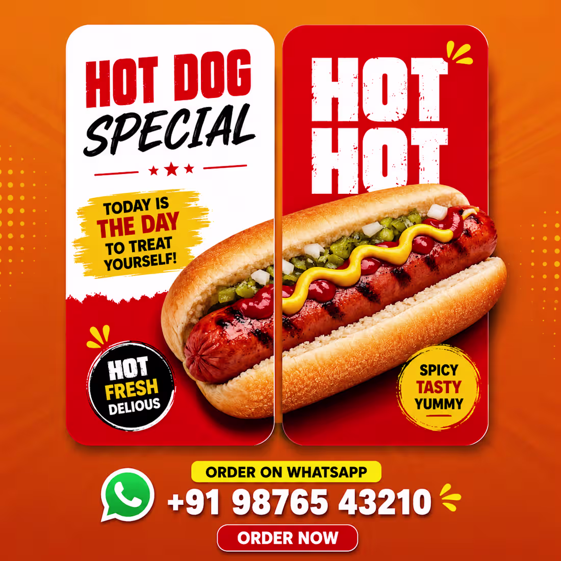 Cover image for Hot Dog Social Media Advertisement