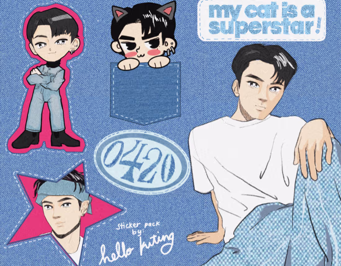 Cover image for Jay of ENHYPEN - Sticker Pack