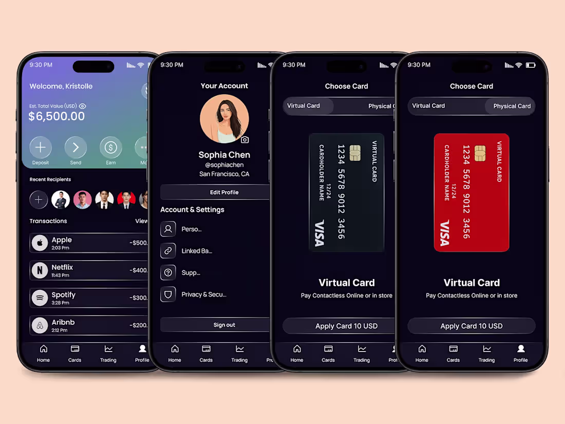 Cover image for Fintech Wallet App Design