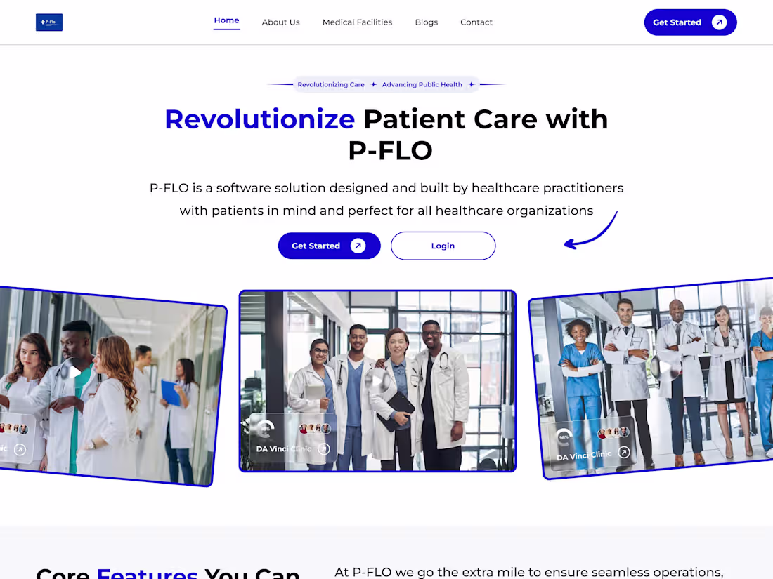 Cover image for P-FLO - Healthcare Workflow Management