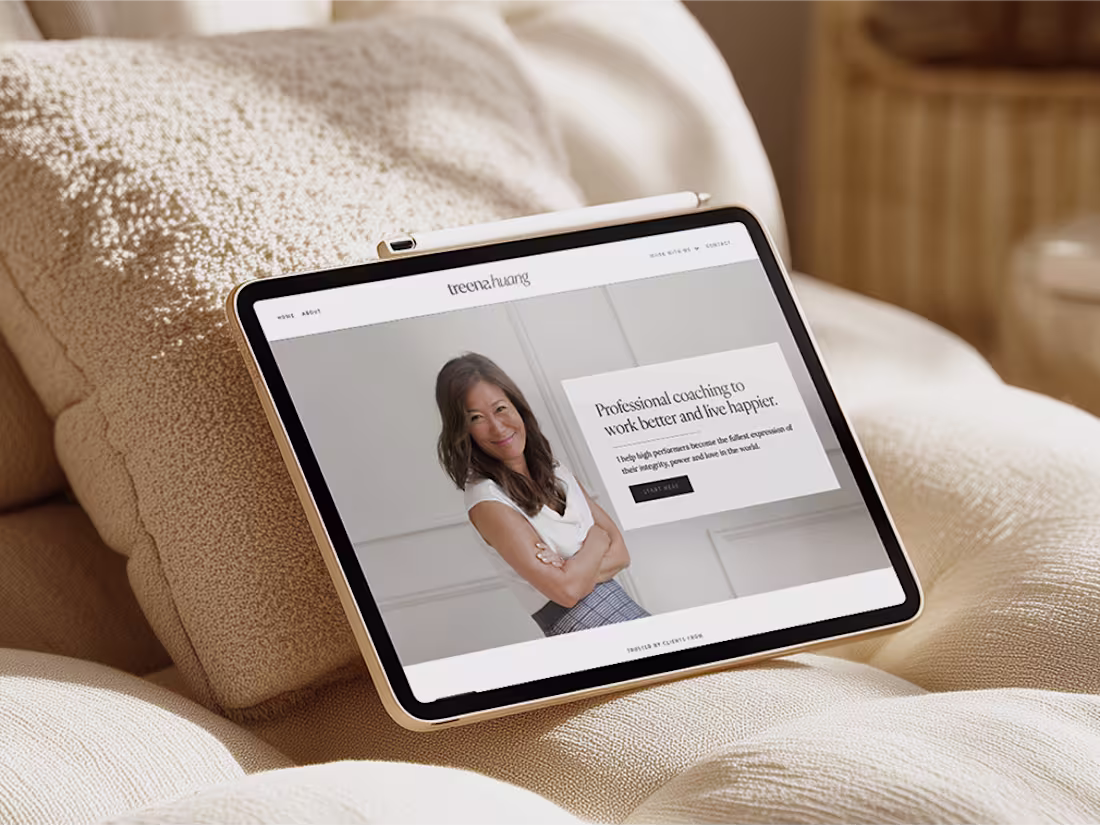 Cover image for Treena Huang | Branding + Kajabi Website Design