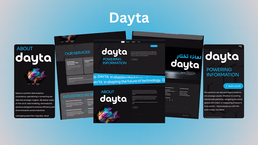 Cover image for Dayta — AI-Powered Website
Dayta.me (http://Dayta.me)