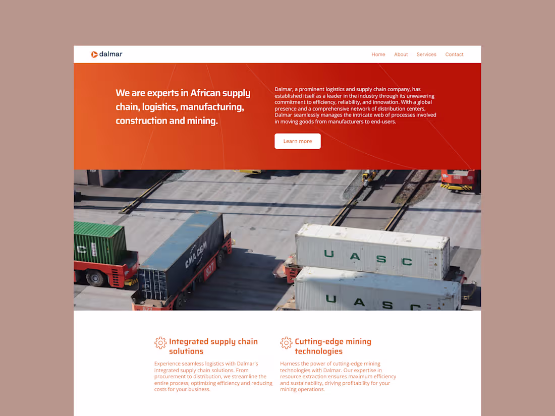 Cover image for Dalmar - Brand and website design