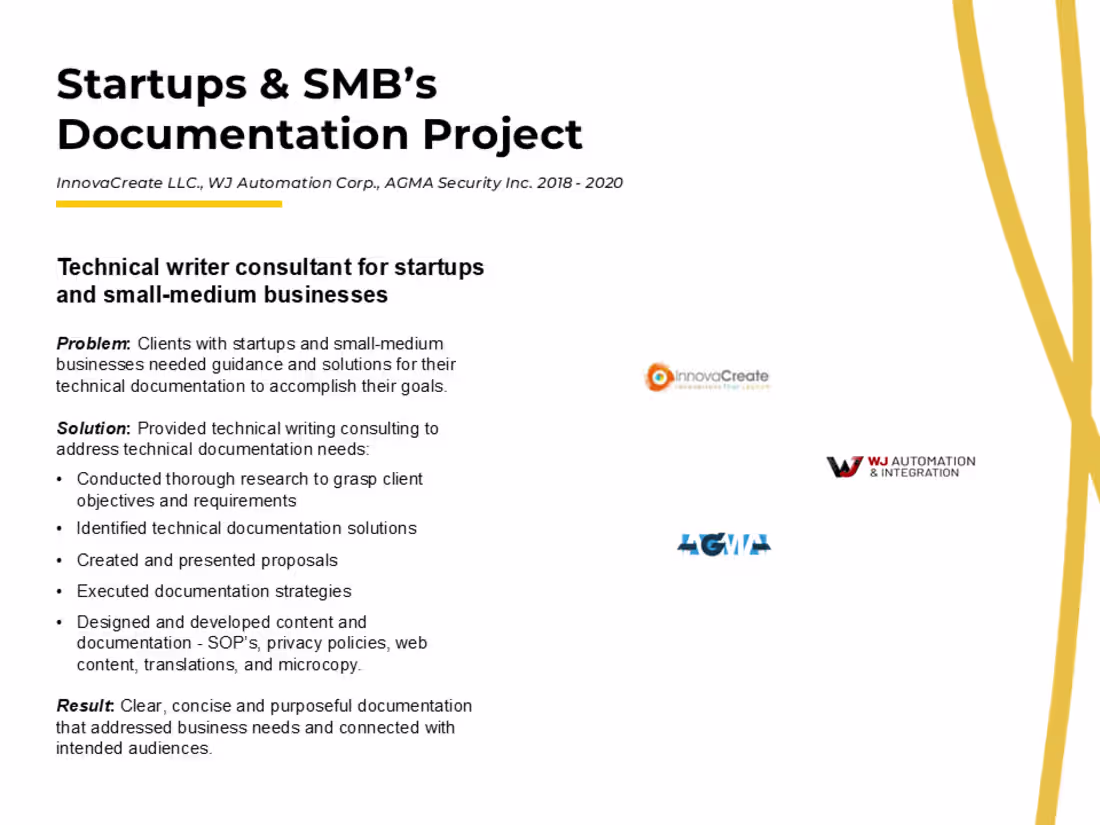 Cover image for Startups & SMB's Documentation Project 