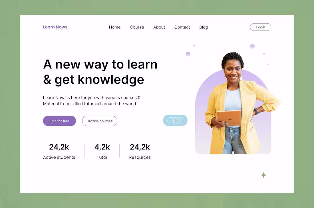 Cover image for Learn Nova Web design