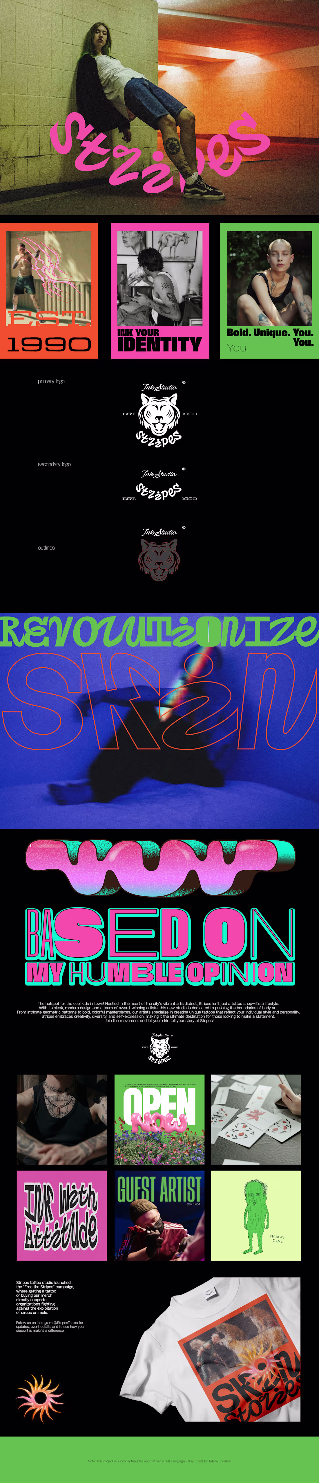 Cover image for Stripes Tattoo Studio / Visual Identity