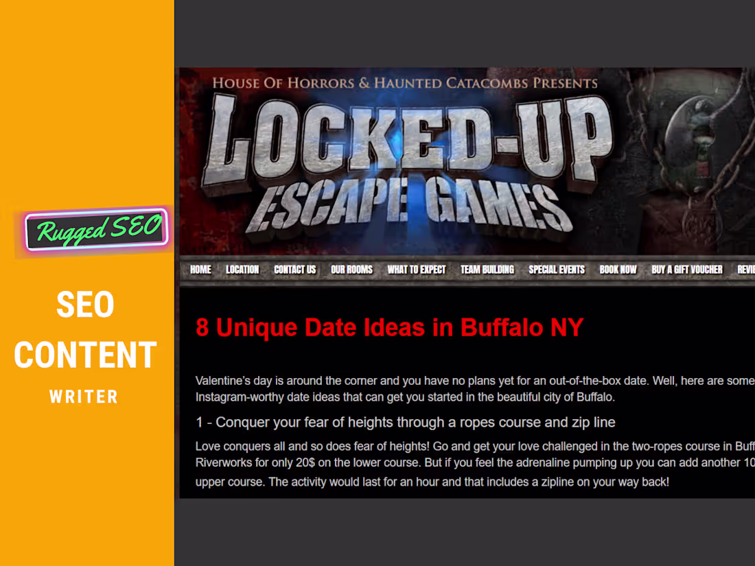 Cover image for SEO-Optimized Post for Escape Rooms 👻& Home Improvement Niches