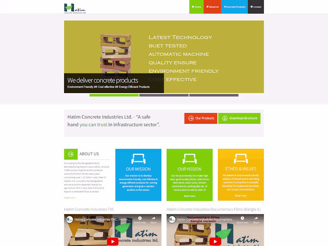 Cover image for Concrete Business Website