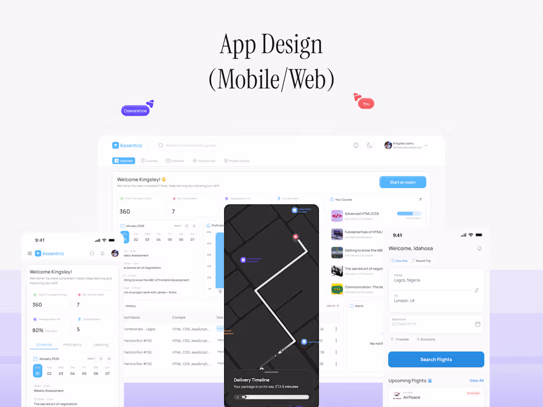 Cover image for App Design (Mobile/Web)