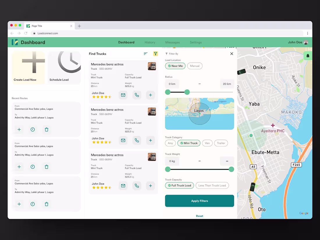 Cover image for Trucking Dashboard