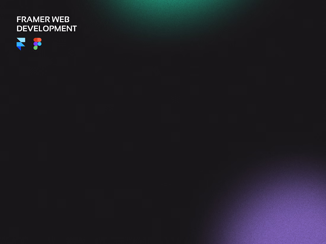 Cover image for Framer Web Development
